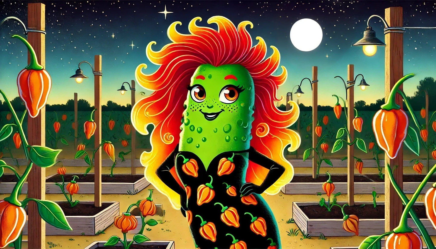 Hot Habanero Pickles 32oz Quart Jar