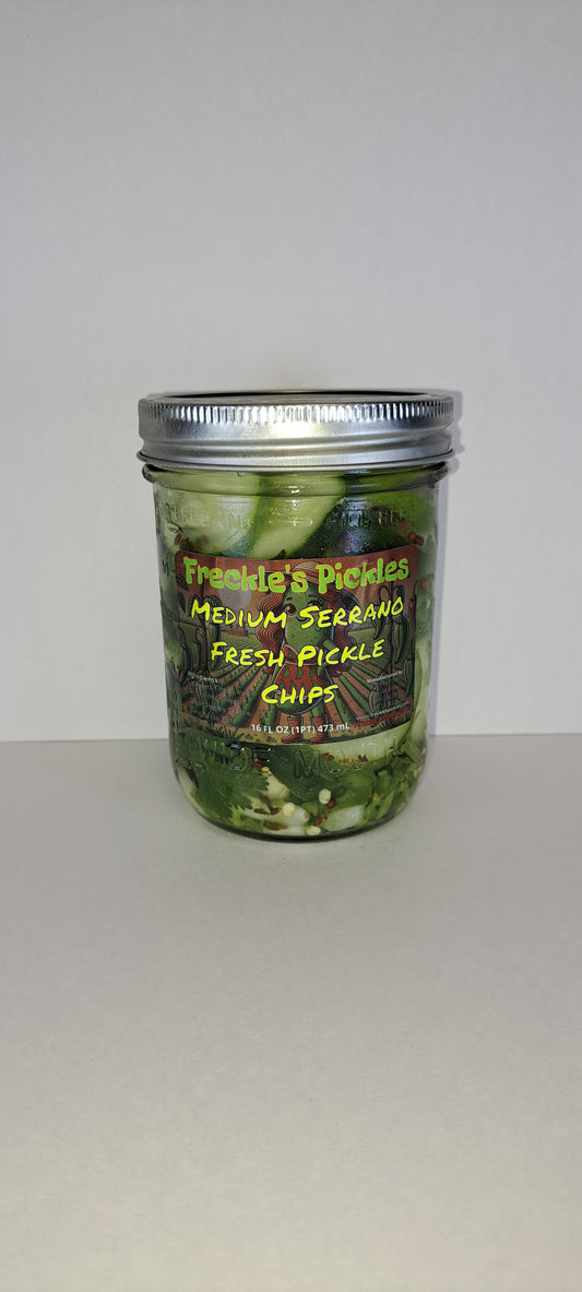 Medium Serrano 16oz Full Pint Jar
