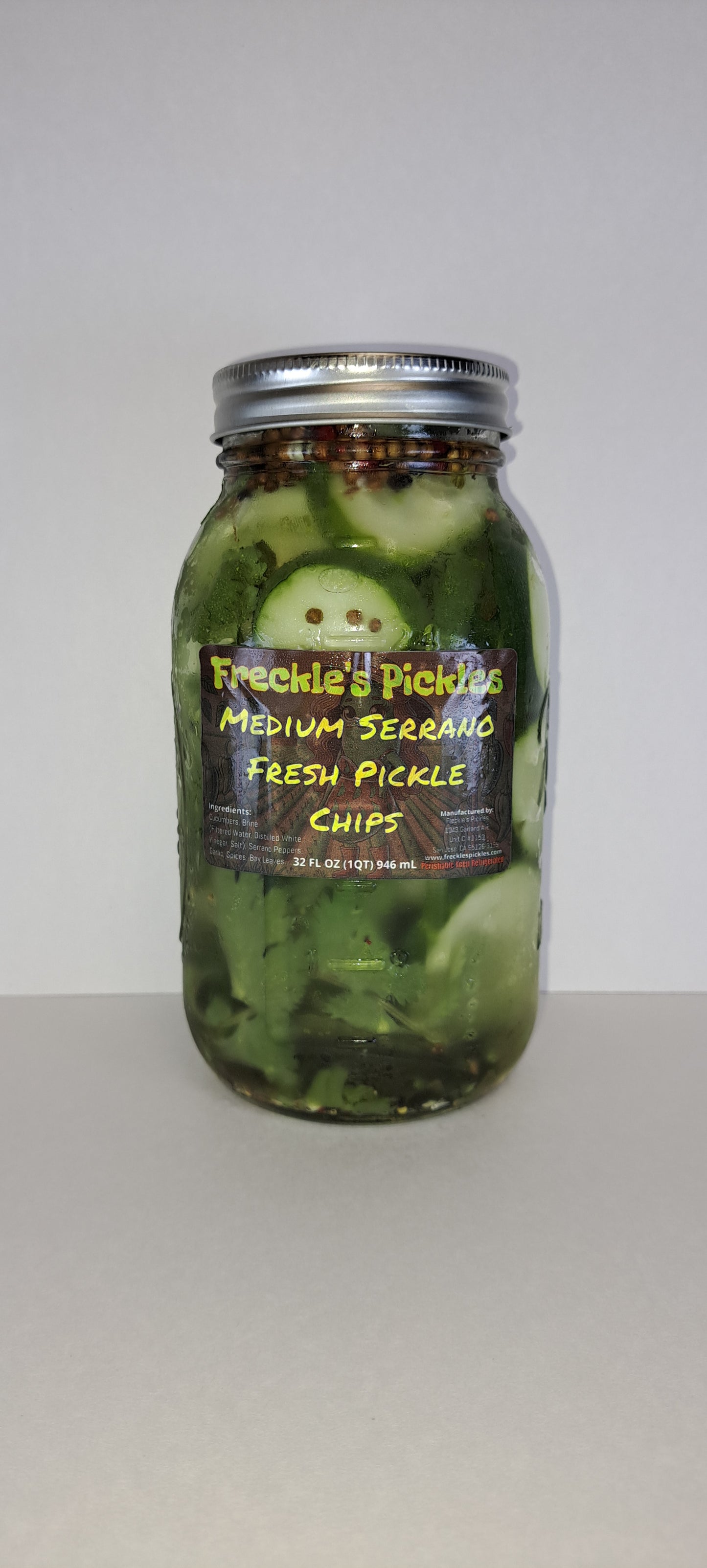 Medium Serrano 32oz Quart Jar