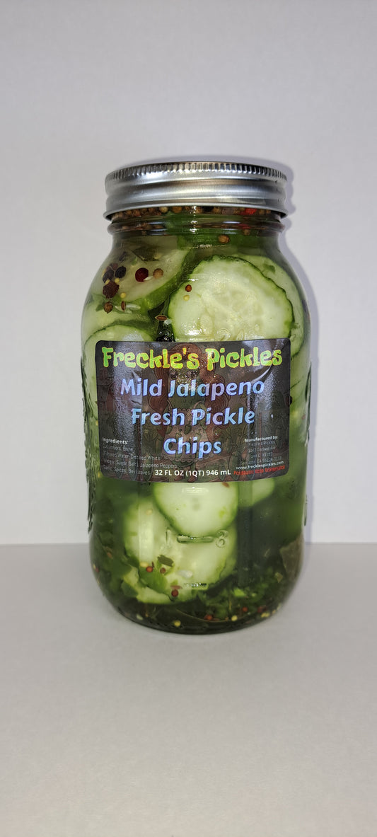 Mild Jalapeno Pickles 32oz Quart Jar