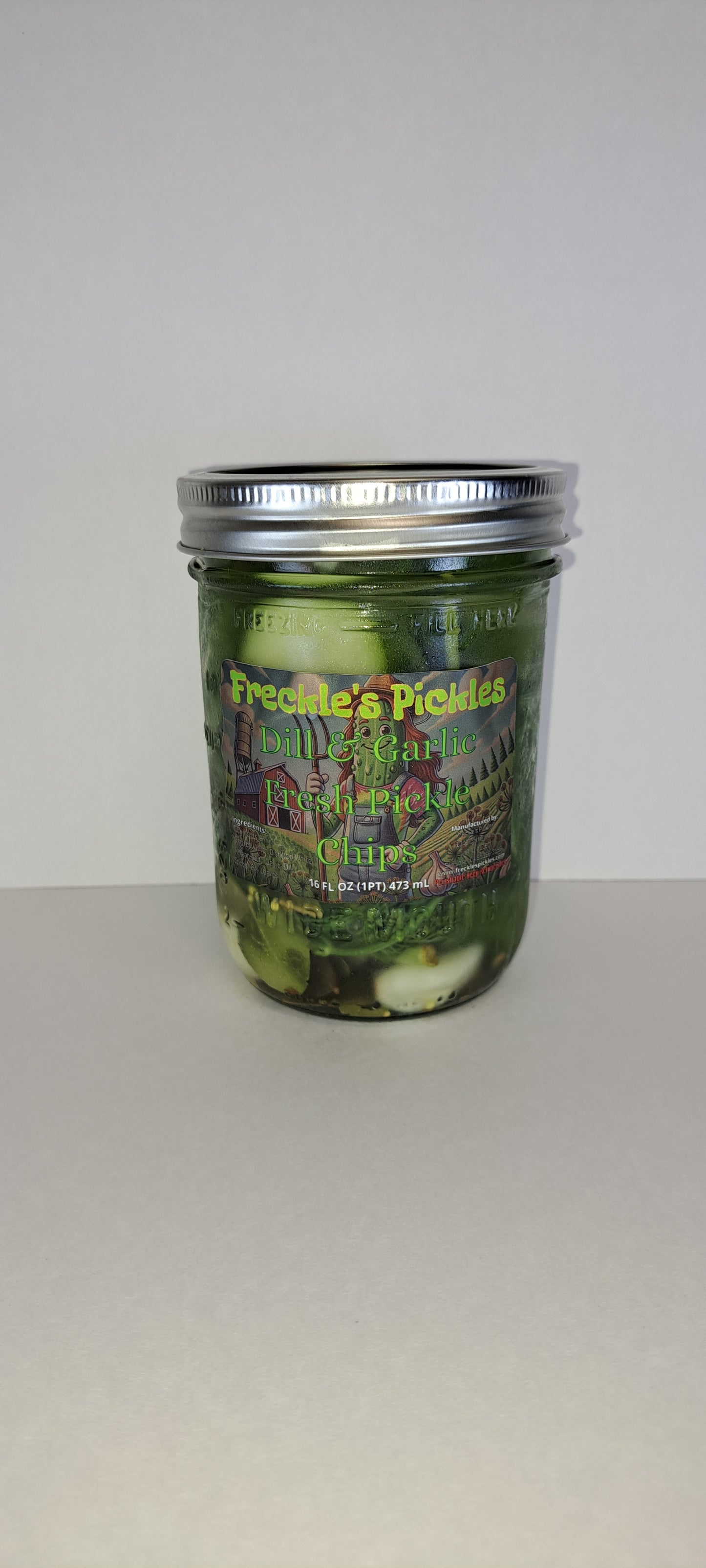 Classic Dill & Garlic Pickles 16oz Full Pint Jar